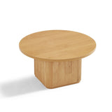 Tate Round Column Coffee Table in Natural