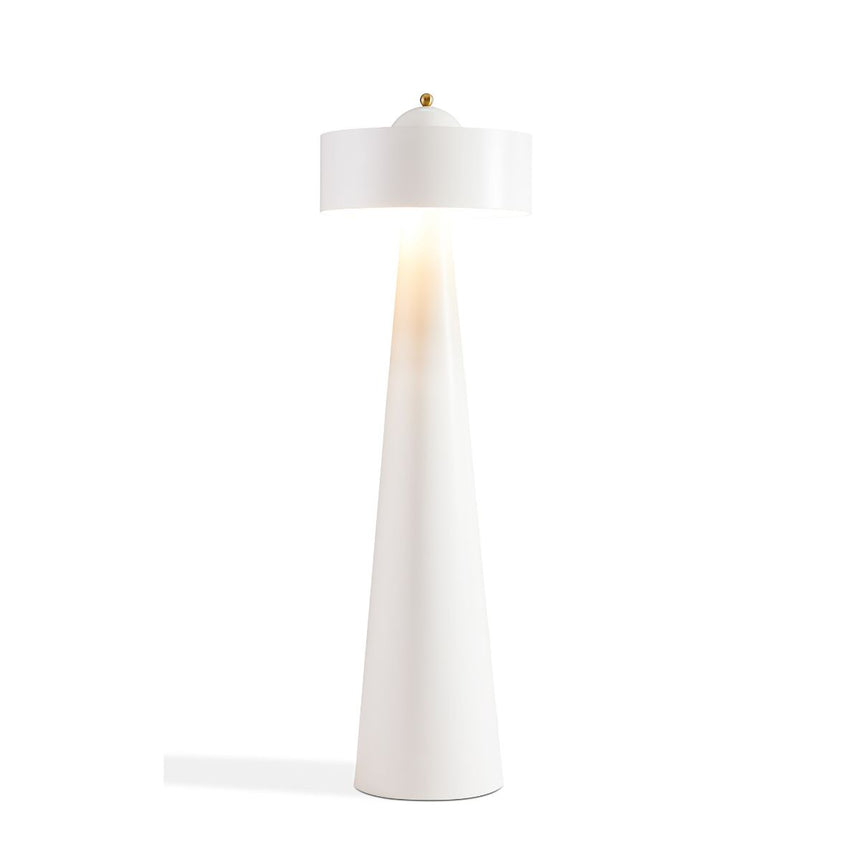 Tristan Sculptured White Floor Lamp