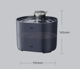 2.2L Standard Package Pet Water Fountain with Faucet Flow and USB Plug – Black Design