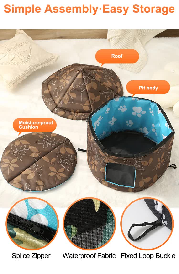 Outdoor Waterproof Cat House - Insulated, Weatherproof, Warm Shelter for Cats, Ideal for Winter Protection, Size: S 35*40cm