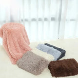 Fluffy Pet Blankets-Soft Faux Fur, Anti-Anxiety Cozy Throws for Cats and Dogs, M 80*55cm blush pink