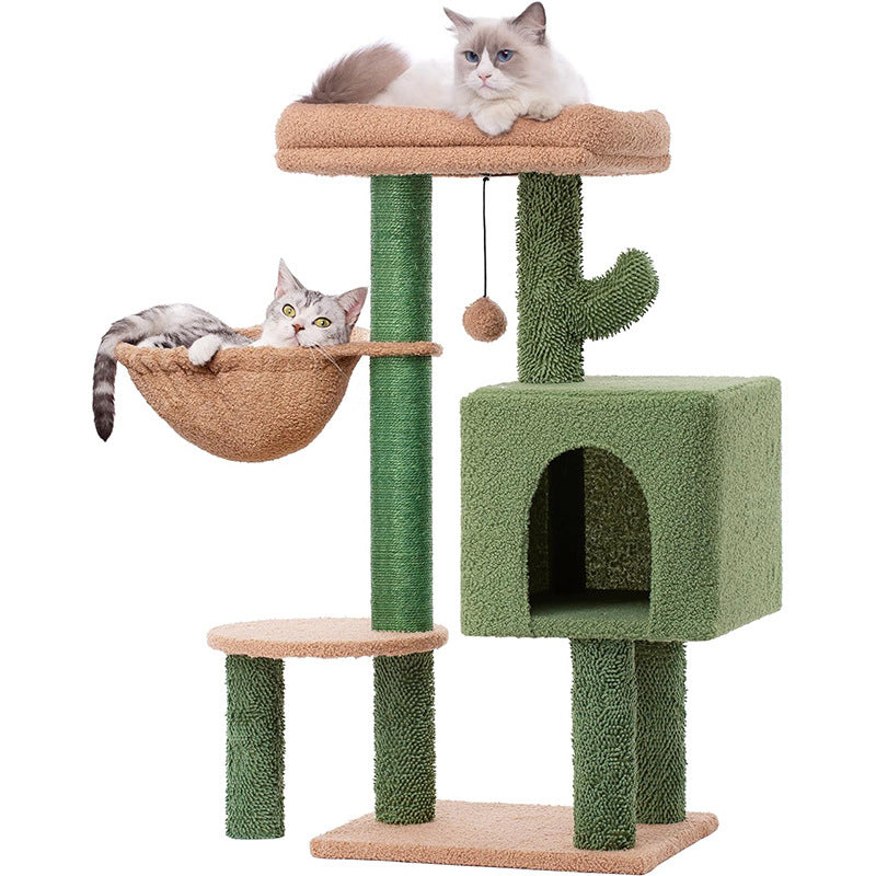 Cactus Cat Tree with Condo and Hammock