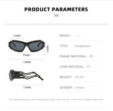 Futuristic Sports Wrap Man Sunglasses - Bold Gray Frames with UV Protection