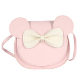 Adorable Bow Bear Crossbody Bag for Kids - Pink Shoulder Bag 18*17*8cm