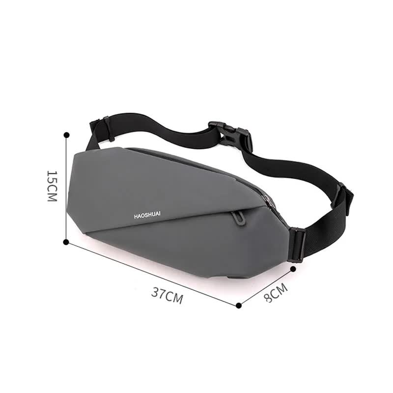 Versatile Crossbody/Fanny Pack for Men - Lightweight and Large Capacity (Black)