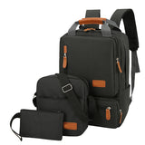 3-Piece Travel Backpack Set - Stylish Multi-Functional Backpack, Shoulder Bag & Pouch for Men & Women