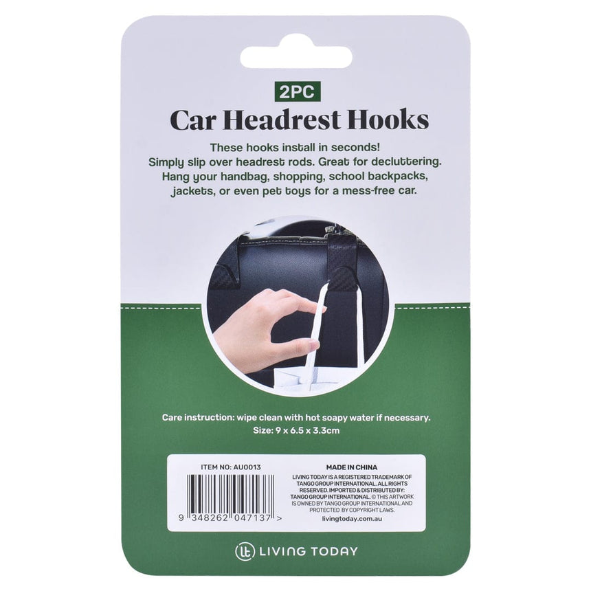 LIVINGTODAY 2pc Car Headrest Hook