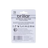 Brillar Lithium Button Cell Batteries 6pk