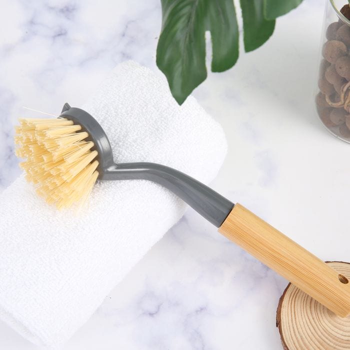 3 x Clevinger Eco Cleaning Bamboo Dish Brush