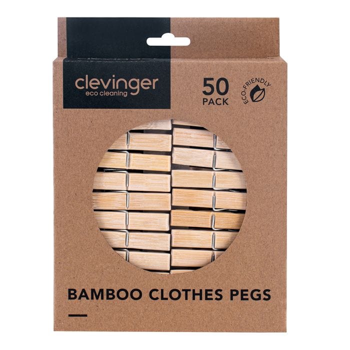 Eco Bamboo Clothes Pegs 50 Pcaks