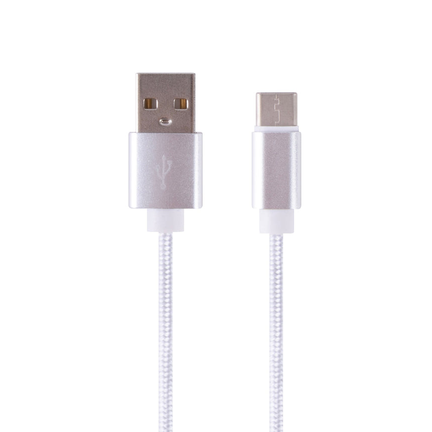 1M Charge & Sync USB A to USB C Braided Cable