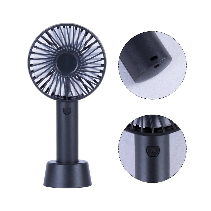 Mini USB Rechargeable Portable Fan with Table Stand