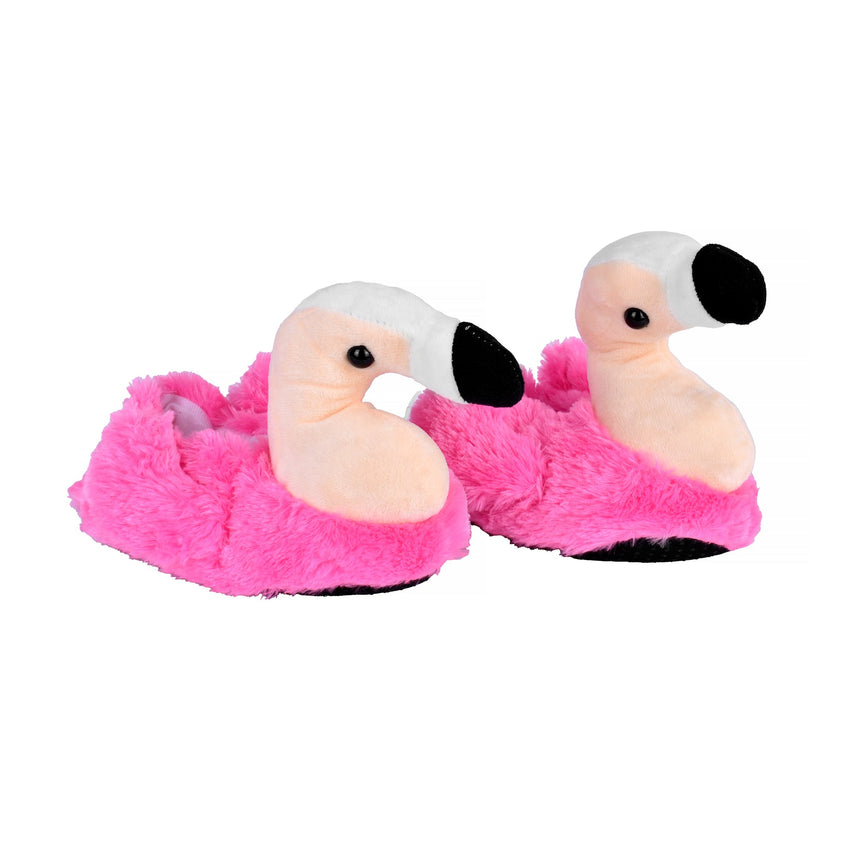 Fluffy Flamingo Slippers for Kids Size Medium 32/33 EUR