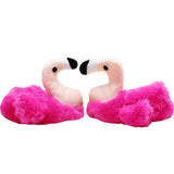 Fluffy Flamingo Slippers for Kids Size Medium 32/33 EUR