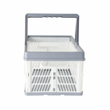 Collapsible Plastic Grocery Shopping Baskets Storage Crates with Handles