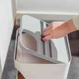 The set of 18L+12L Stackable Plastic Kitchen Trash Bin Household Classification Storage Box