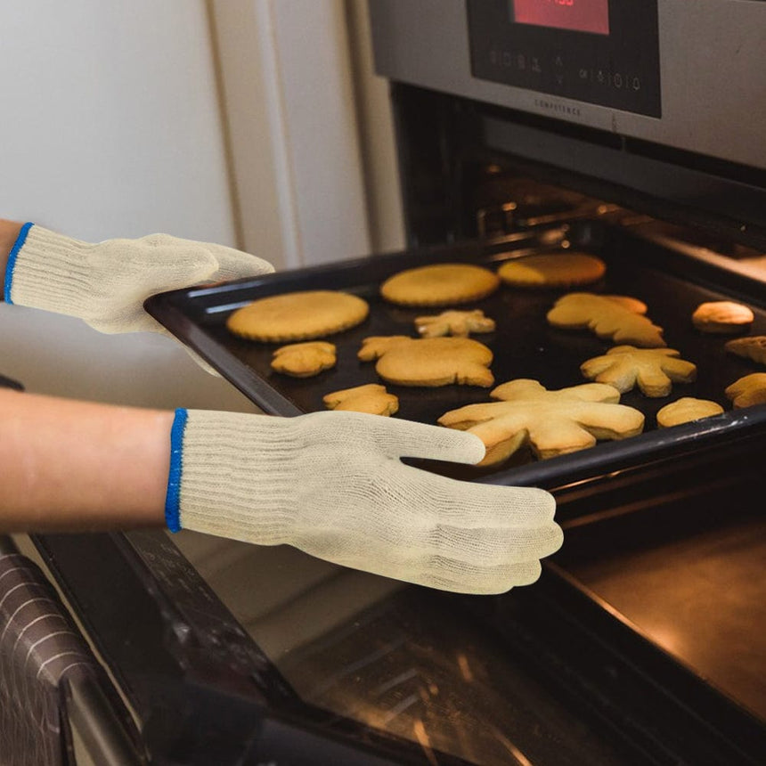 2 Pair 5 Finger Oven Mitt BBQ Grill Gloves