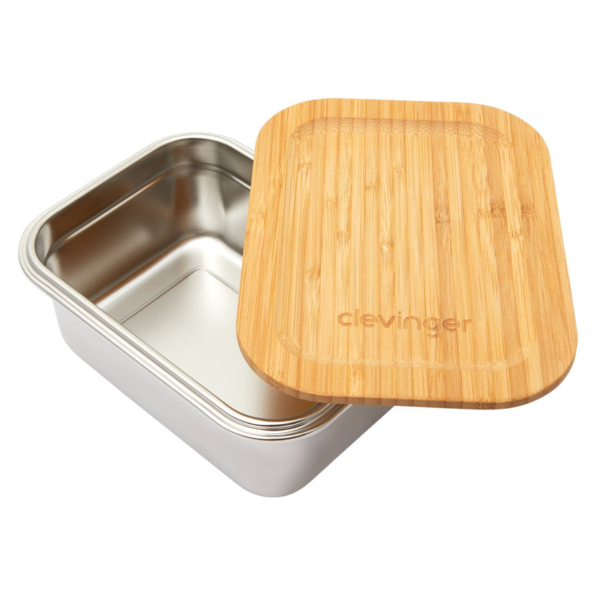 Clevinger Stainless Steel Bamboo Medium Lunch Box 800ml