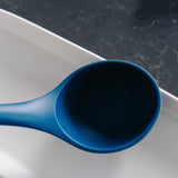 2 pcs Beechwood & silicone ladle navy