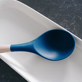 2pcs Beechwood & silicone spoon navy