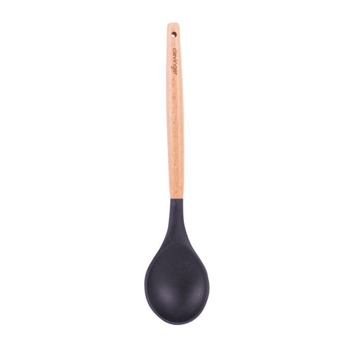 2pcs Beechwood & silicone spoon charcoal