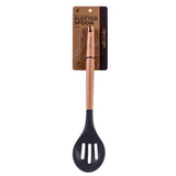 2pcs Beechwood & silicone slotted spoon charcoal