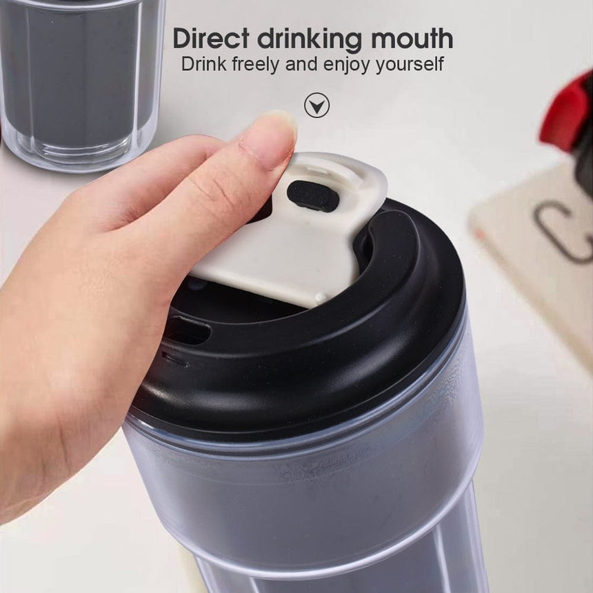 460ml Double wall insulated Coffee Cup Black