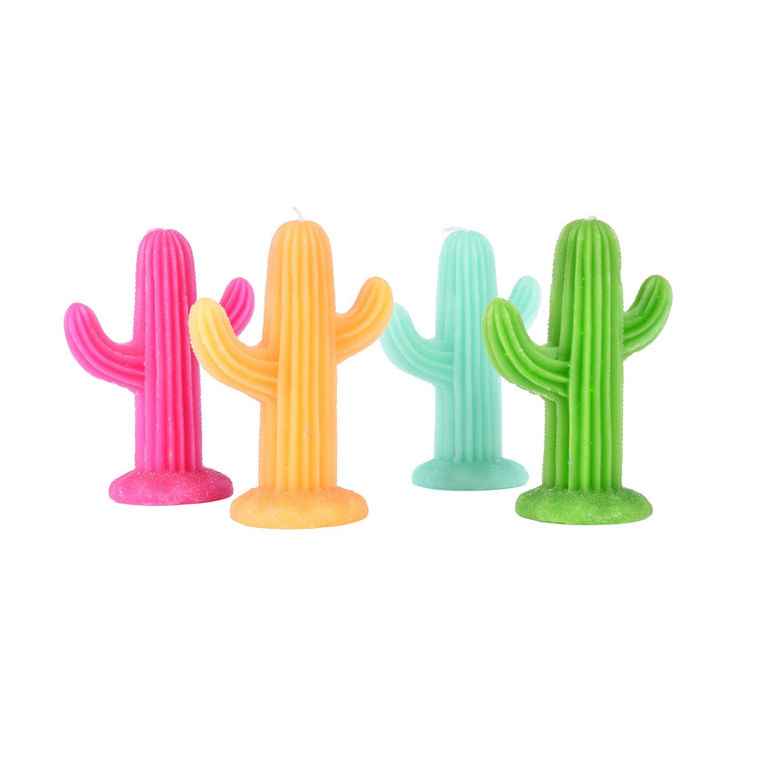 4 pc Large Simulation Plant Cactus Candle Tea Light