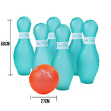 7 Pcs Lazy Dayz Pool Beach Inflatable Bowling Set Toy