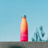 Lazy Dayz Jumbo Drink Bottle 1L - Orange Pink Ombre