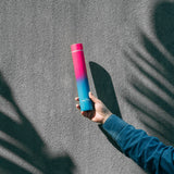 Lazy Dayz 300ml Slimline Insulated Drink Bottle - Pink Blue Ombre