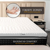 4cm Memory Foam Mattress Protector with Bamboo Cover - Single