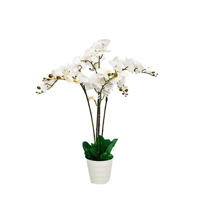 90cm Faux Artificial Home Decor Potted Orchid Plant