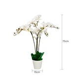 90cm Faux Artificial Home Decor Potted Orchid Plant