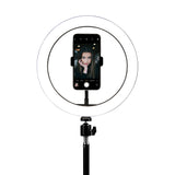 26cm Diameter LED Selfie Ring Light with Stand and Phone Holder 186cm Height