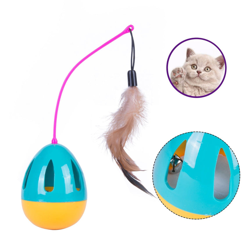 Pet Love Funny Tumbler Cat Feather Toys