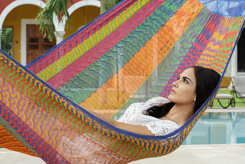 The out and about Mayan Legacy hammock Doble Size in Mexicana colour