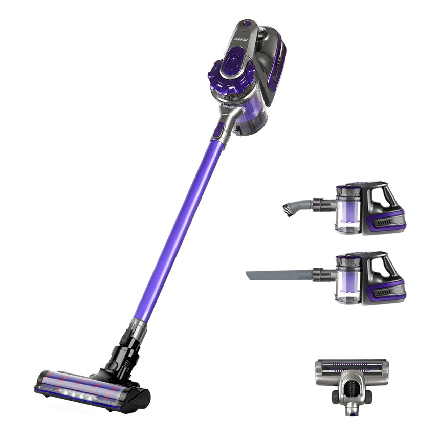 Devanti Stick Vacuum Cleaner Cordless Roller Brush 150W Purple