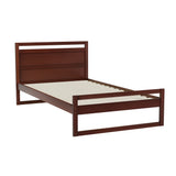 Artiss Bed Frame King Single Size Wooden Walnut WITTON