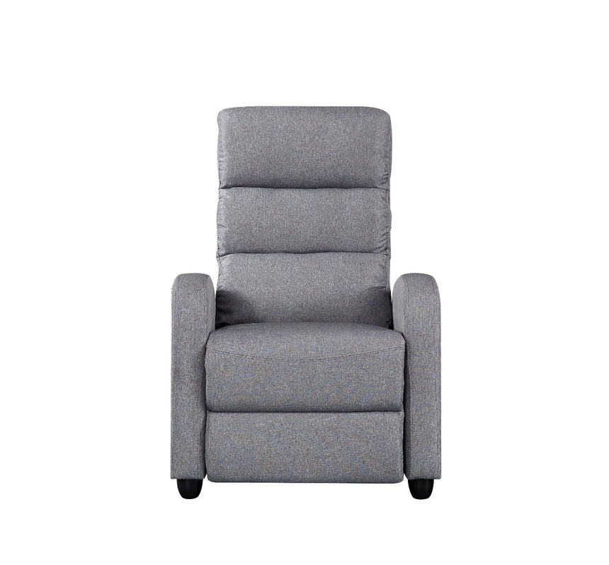 Luxury Fabric Recliner Chair - Grey